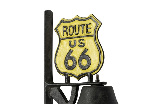 Campana 20cm in ghisa da appendere Route 66 country