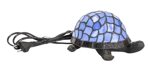 Lampada abatjour tartaruga blu da tavolo illuminazione