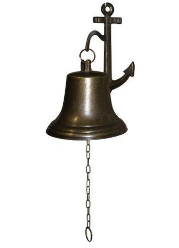 Campana 30cm ottone massiccio ancora campanella da appendere